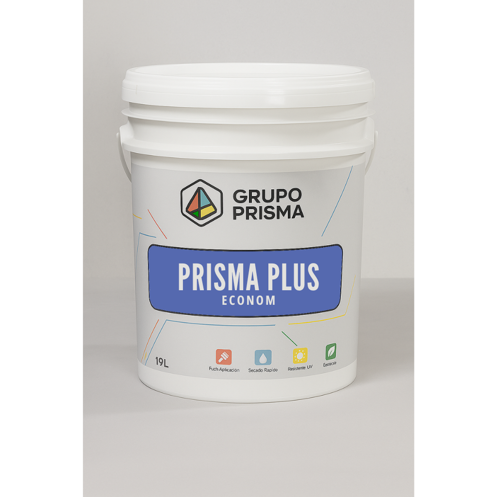 Prisma Econom Plus. Pintura Vinil-acrílica Interior y Exterior 19L